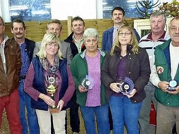 Die erfolgreichsten Züchterinnen und Züchter der Züchtergruppe Kronach-Süd.