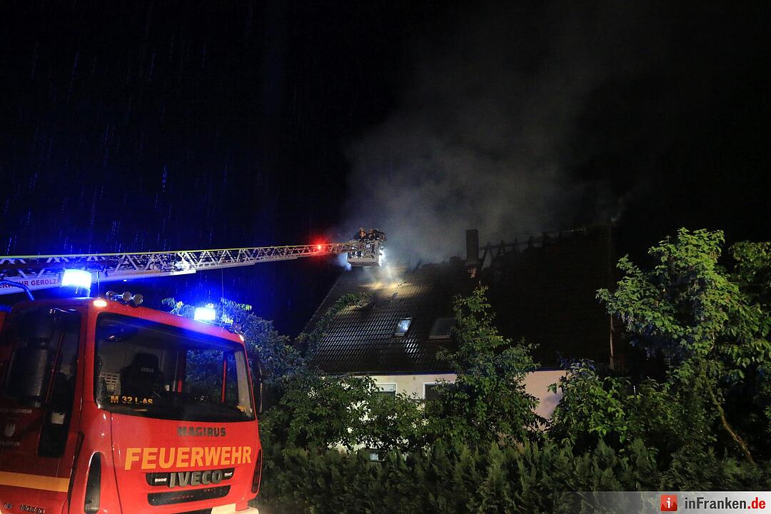 Blitzeinschlag in Gernach