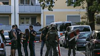 SEK und Spezialisten des LKA in Bamberg im Einsatz