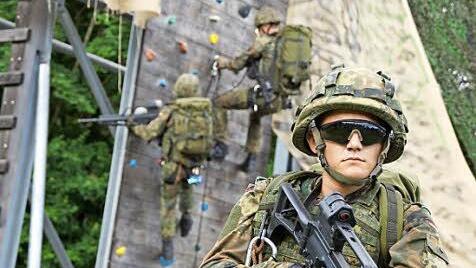 Vorführung der Gebirgsjäger