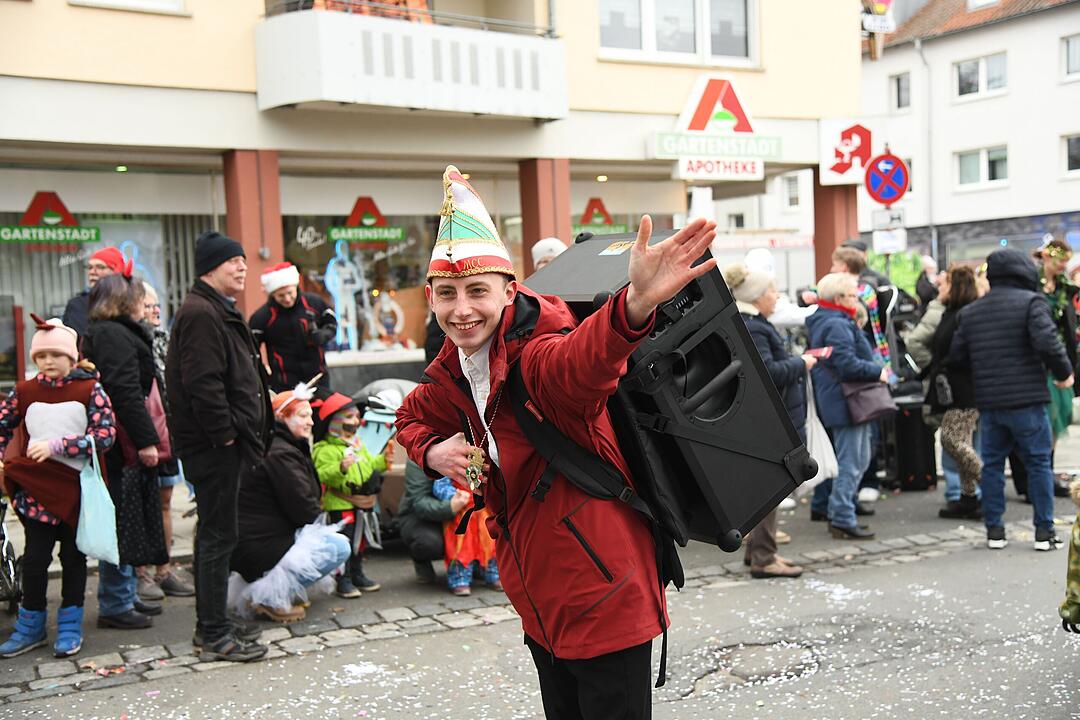 Faschingstreiben in der Gartenstadt.