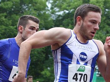Martin Beck (TG Würzburg) aus Schönderling begann die neue Saison in Schweinfurt mit einer persönlichen Bestleistung über 200 Meter.  Foto: Reinhold Nürnberger
