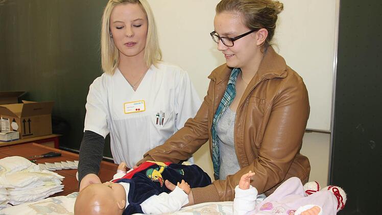 Am Stand der Helios Frankenwaldklinik  Foto: Veronika Schadeck