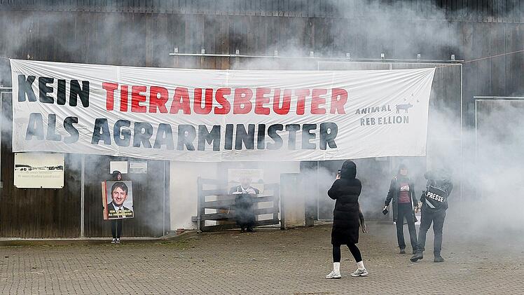 Protestaktion von Animal Rebellion