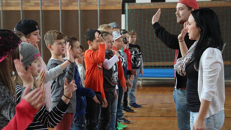 Hip-Hop-Unterricht in der Pressecker Grundschule Foto: Mona Hain