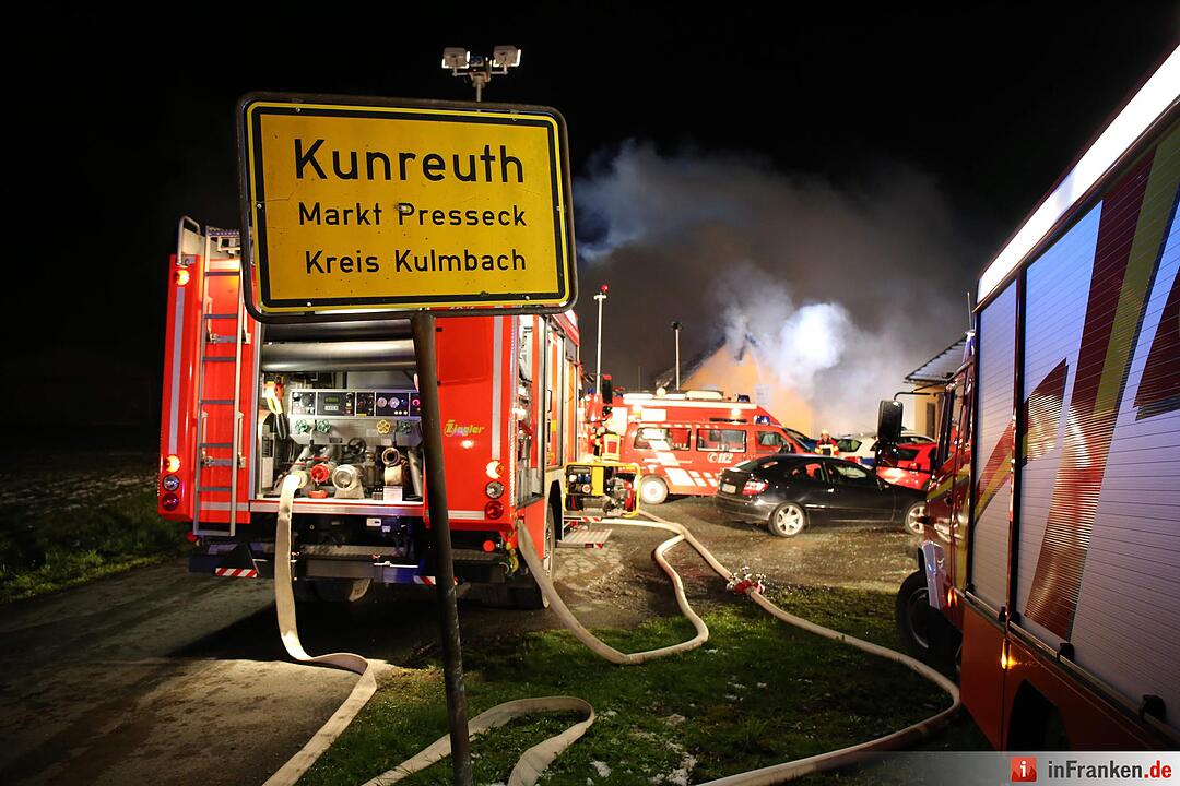 Brand in Kunreuth (Kreis Kulmbach)