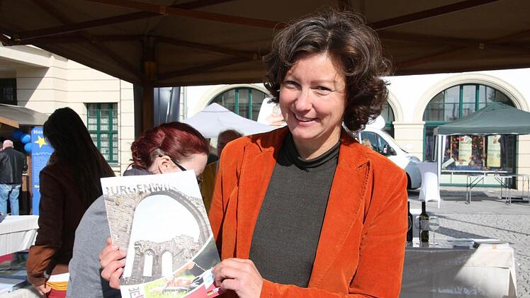 Der Landkreiß Haßberge warb unter anderem für den "Burgenwinkel".