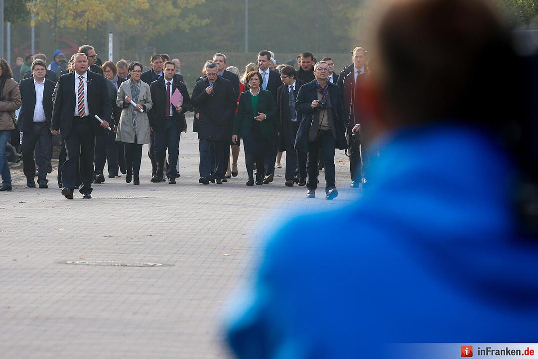 Bundesinnenminister Thomas de Maizière (CDU) hat das Balkanzentrum in Bamberg besucht