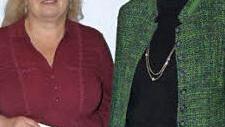 Die BLLV-Kreisvorsitzende Gisela Schott (rechts) würdigte Renate Wohlfart (links).  Foto: Wolfgang Ortloff