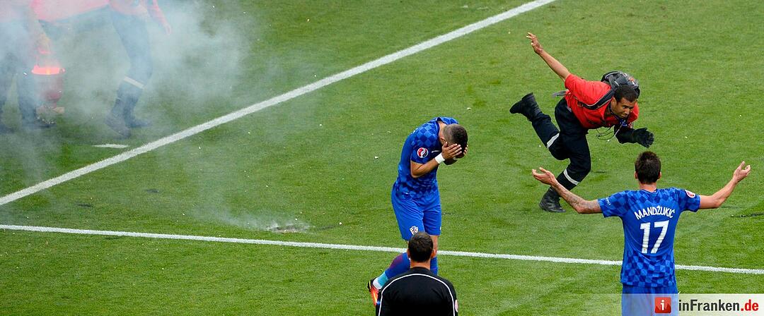 Schwere Fanausschreitungen bei EM-Spiel zwischen Kroatien und Tschechien