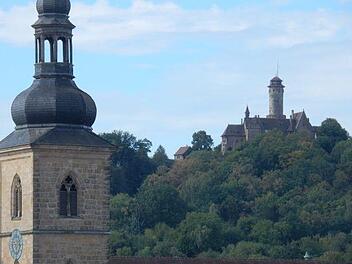 Auch vom Michelsberg betrachtet spitzen fast nur noch die Dächer der Altenburg über dem Waldsaum hervor. Ist es Zeit für eine Auslichtung?  Michael Wehner
