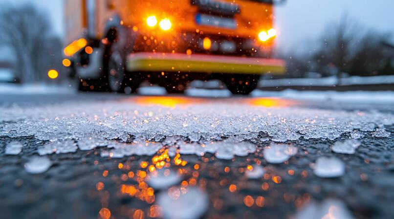 Glatteis, Eis, vereiste Straße