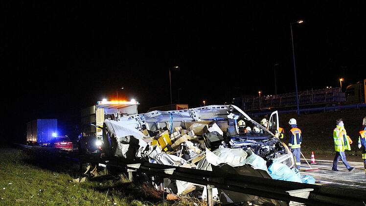 Unfall auf A7 bei Schondra