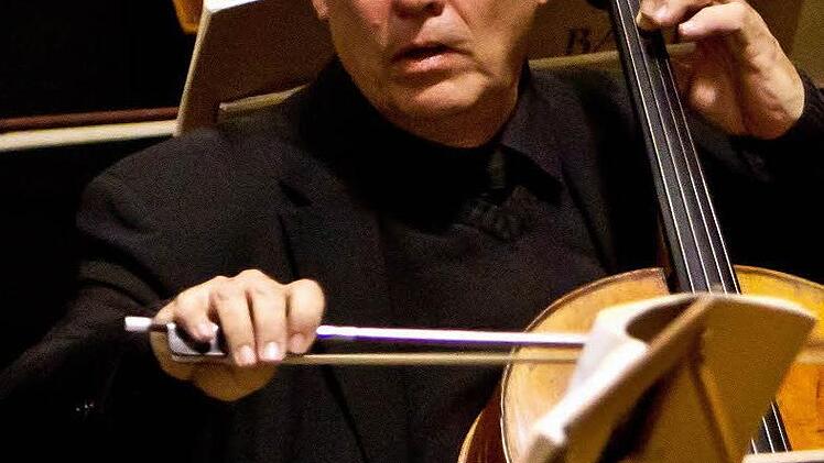 Ralph Braun bei einem Konzert mit dem Coburger Bachchor.