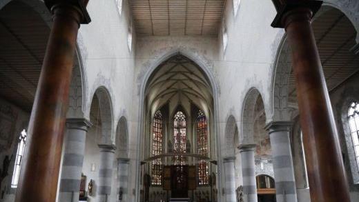 Die Pfarrkirche Maria Magdalena in M&uuml;nnerstadt ist ein Gesamtkunstwerk.  Foto: Markus Hauck/pow