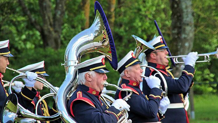 Der DRK Spielmanns- und Fanfarenzug Rückers Foto: Dieter Britz