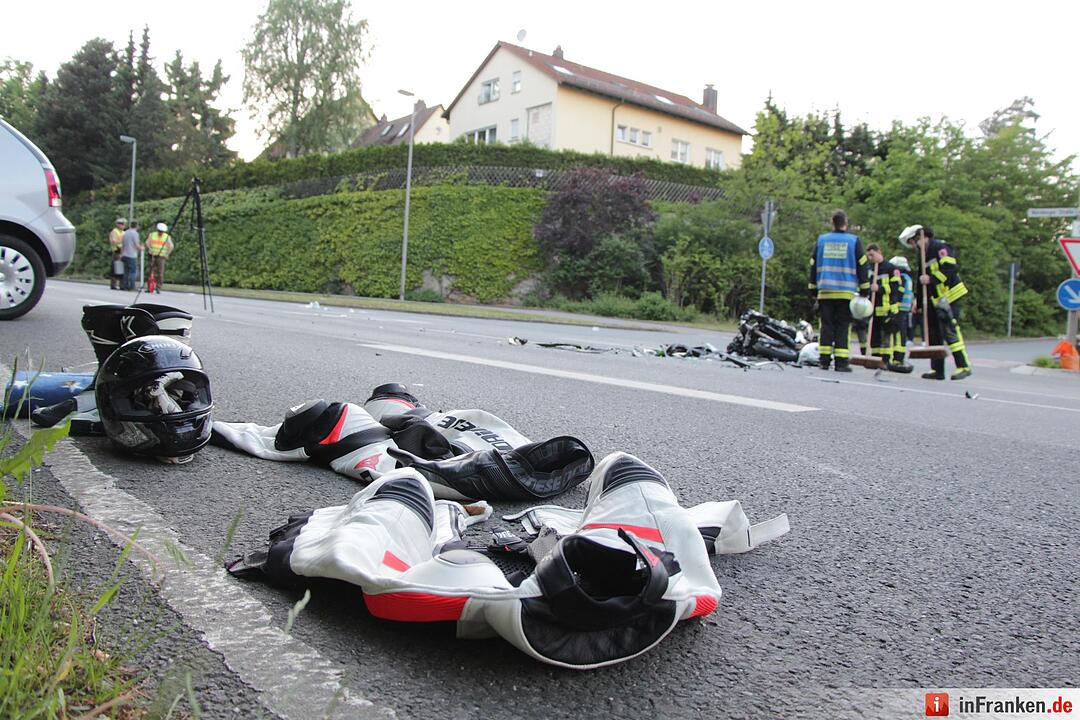 Schwerer Motorradunfall in Feucht