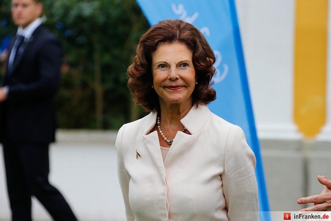 Königin Silvia von Schweden zu Besuch in Franken