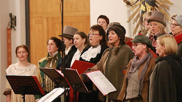 Das Frauenvocal-Ensemble Le Wodsche will am Dreik&ouml;nigstag in Bischofsheim die Weihnachtsstimmung verl&auml;ngern. Foto: Lygia Wagenf&uuml;hrer