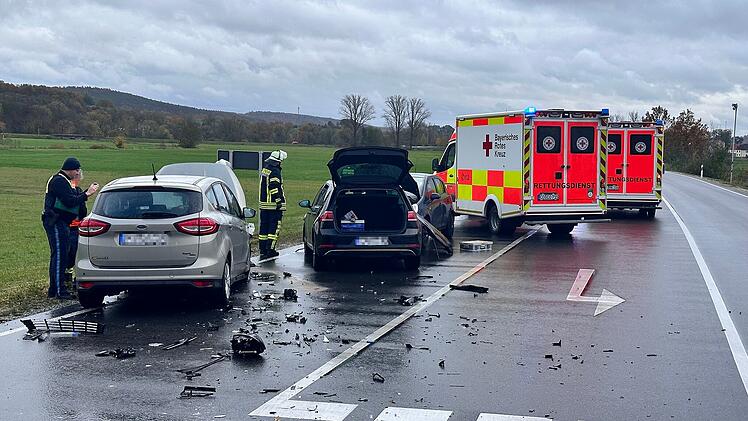 Unfall in Ebern mit vier Verletzten