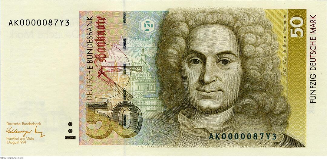 Deutsche Mark - Banknoten ab 1990