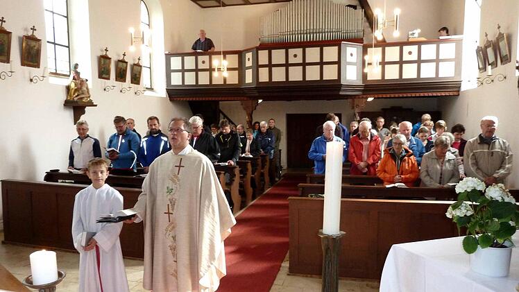 In St. Wendelin in Mittelehrenbach wurde ein Gottesdienst gefeiert.  Foto: pr