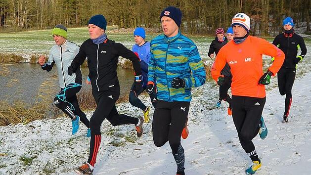 Das Topteam des LSC Höchstadt traf sich mit einigen Neuzugängen zu einem Wintertraining in Höchstadt. V. li.: Theo Schell, Brian Weisheit, Martin Weinländer, Niklas Bühner, Niklas Buchholz, Bernhard Weinländer, Florian Lang und Christian Amon  Foto: Picturedreams
