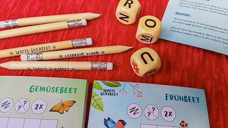 Worte Querbeet im Test - Würfelspiel mit Buchstaben und Gärtnerthema