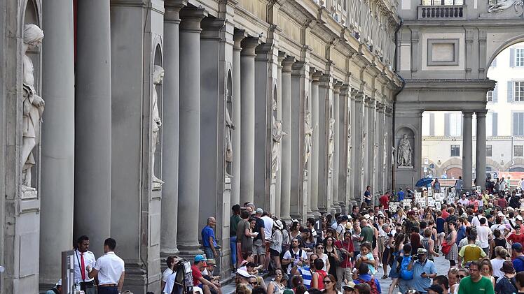 Touristen in Florenz