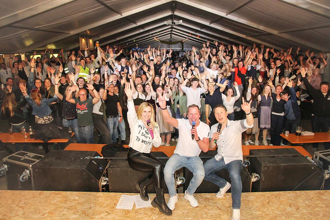 Die Partyband "highline" sorgte f&uuml;r gute Stimmung.