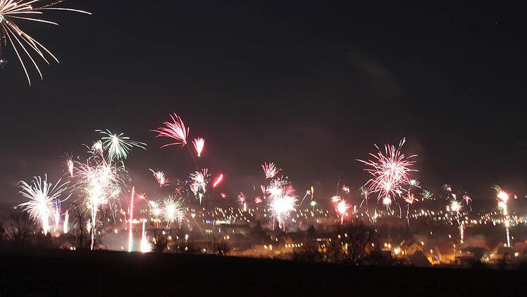 Raketen über Höchstadt. Foto: Andreas Dorsch