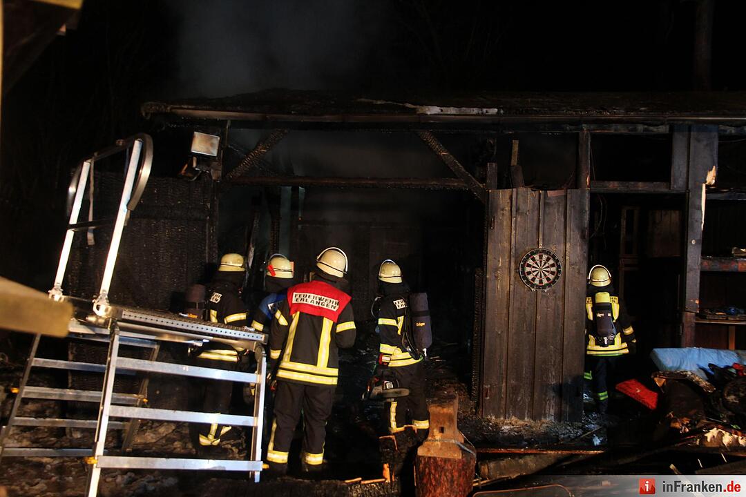 Scheune auf Jugendfarm in Erlangen brennt aus