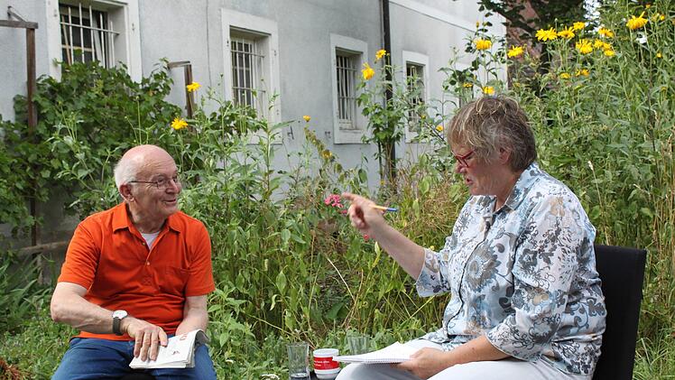 Gute Stimmung beim Sommerinterview in PommersfeldenFoto: Marcel Terillo