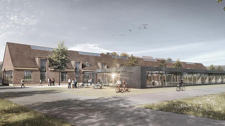 So soll das "Digitale Gründerzentrum" auf dem Konversions-Gelände der Lagarde-Kaserne in Bamberg aussehen. Foto: Stadt Bamberg