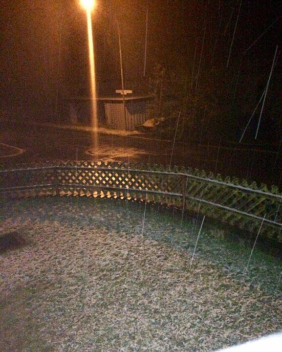 Erster Schnee in Franken