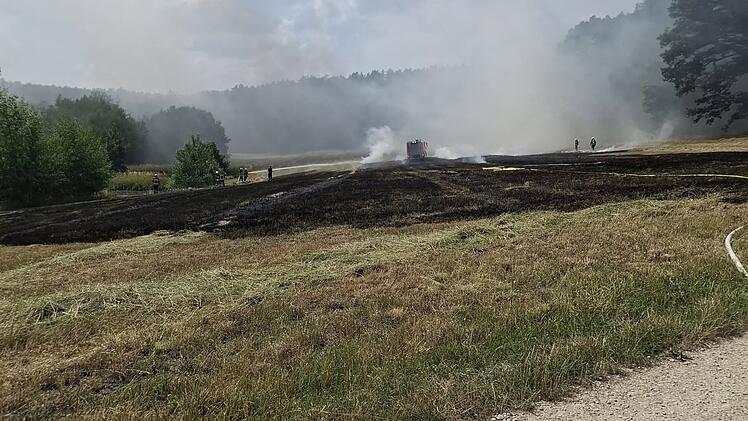 Fl&auml;chenbrand bei Obermembach schnell unter Kontrolle &ndash; zweites Feuer sofort gestoppt
