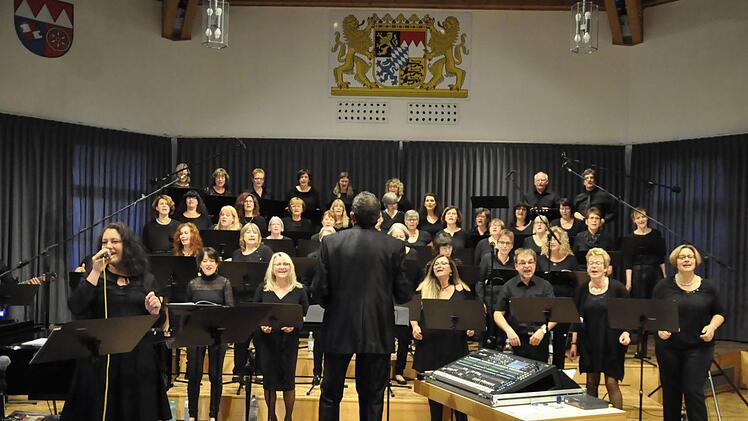Mit zu Herzen gehenden Gospel bezauberten die Teilnehmer des Workshops "Gospel Start Up" bei ihrem Abschlusskonzert in der Hammelburger Musikakademie. Foto: Peter Klopf