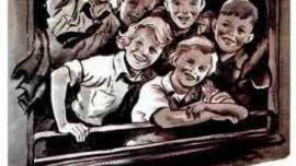 Mit   diesem Plakat  hat die NSDAP   1943 für die Kinderlandverschickung geworben. Repro: Franz