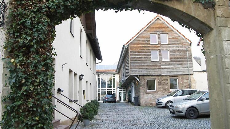 Die Einfahrt zur Architekturwerkstatt