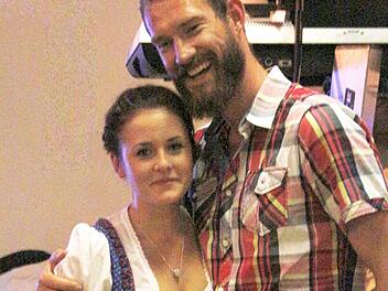 Sie haben Grund zum Lachen. Die Sieger des Gaudi Wettbewerbs, Svenja Meußel und Michael Pirmer.  Foto: aph