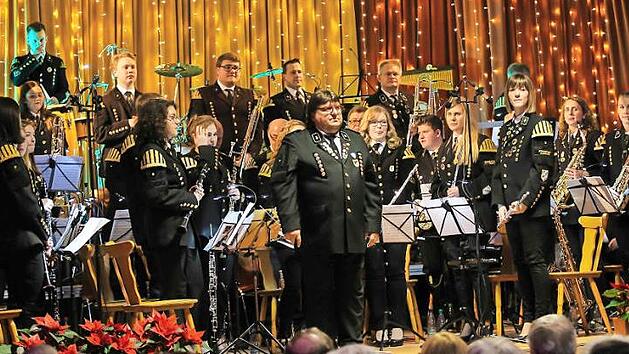 Die Bergmannskapelle Stockheim mit ihren Leiter Michael Botlik. Foto: privat