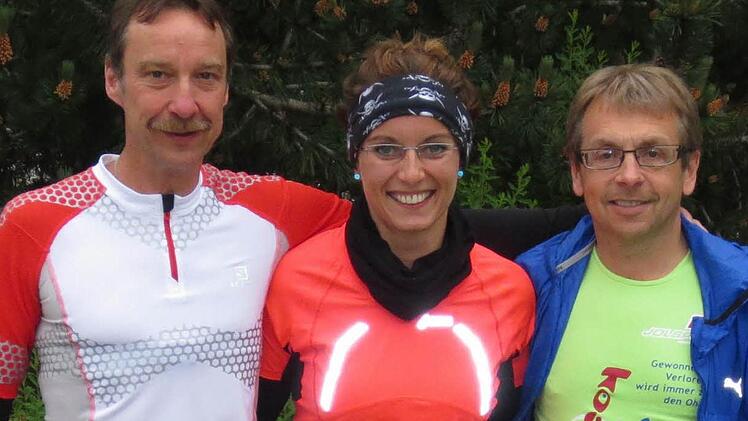 Wieder gut drauf - von links: Michael Kraus, Sindy Meier und Markus Neumeister.