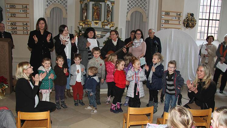 Die Kindergartenkinder sorgten dafür, ...