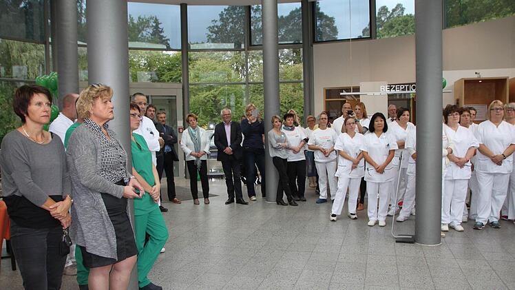Kundgebung gegen die geplante Krankenhausreform der Bundesregierung in Bad Brückenau. Foto: Ulrike Müller