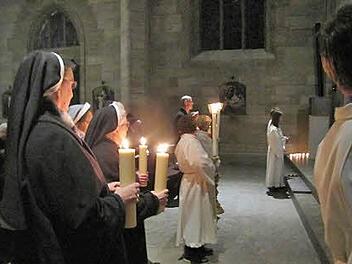 Am Donnerstag waren aber viele Männer und Frauen im Ordensstand in die Coburger Pfarrkirche St. Augustin gekommen, um mit Erzbischof Ludwig Schick den "Tag des geweihten Lebens" zu feiern. Foto: Martin Koch