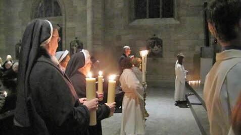 Am Donnerstag waren aber viele Männer und Frauen im Ordensstand in die Coburger Pfarrkirche St. Augustin gekommen, um mit Erzbischof Ludwig Schick den "Tag des geweihten Lebens" zu feiern. Foto: Martin Koch