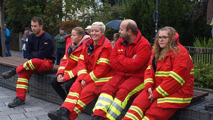 Die Absicherung des Kreismusikfestes hatte die DLRG Ortsgruppe Steinwiesen übernommen Foto: Susanne Deuerling