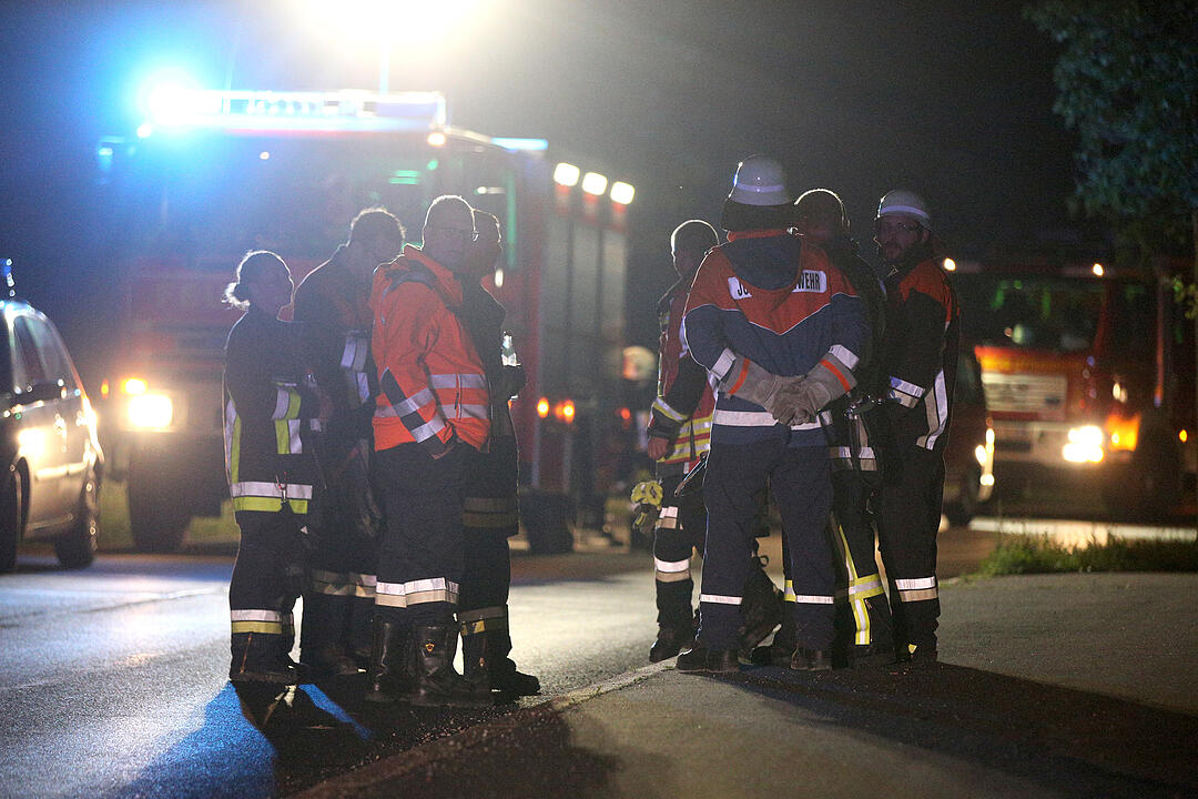 Im Bau befindliches Blockheizkraftwerk fängt Feuer