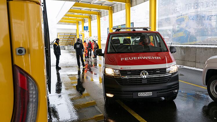 Zug in der Schweiz entgleist