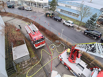 Bamberg: Brand in Industriegebäude